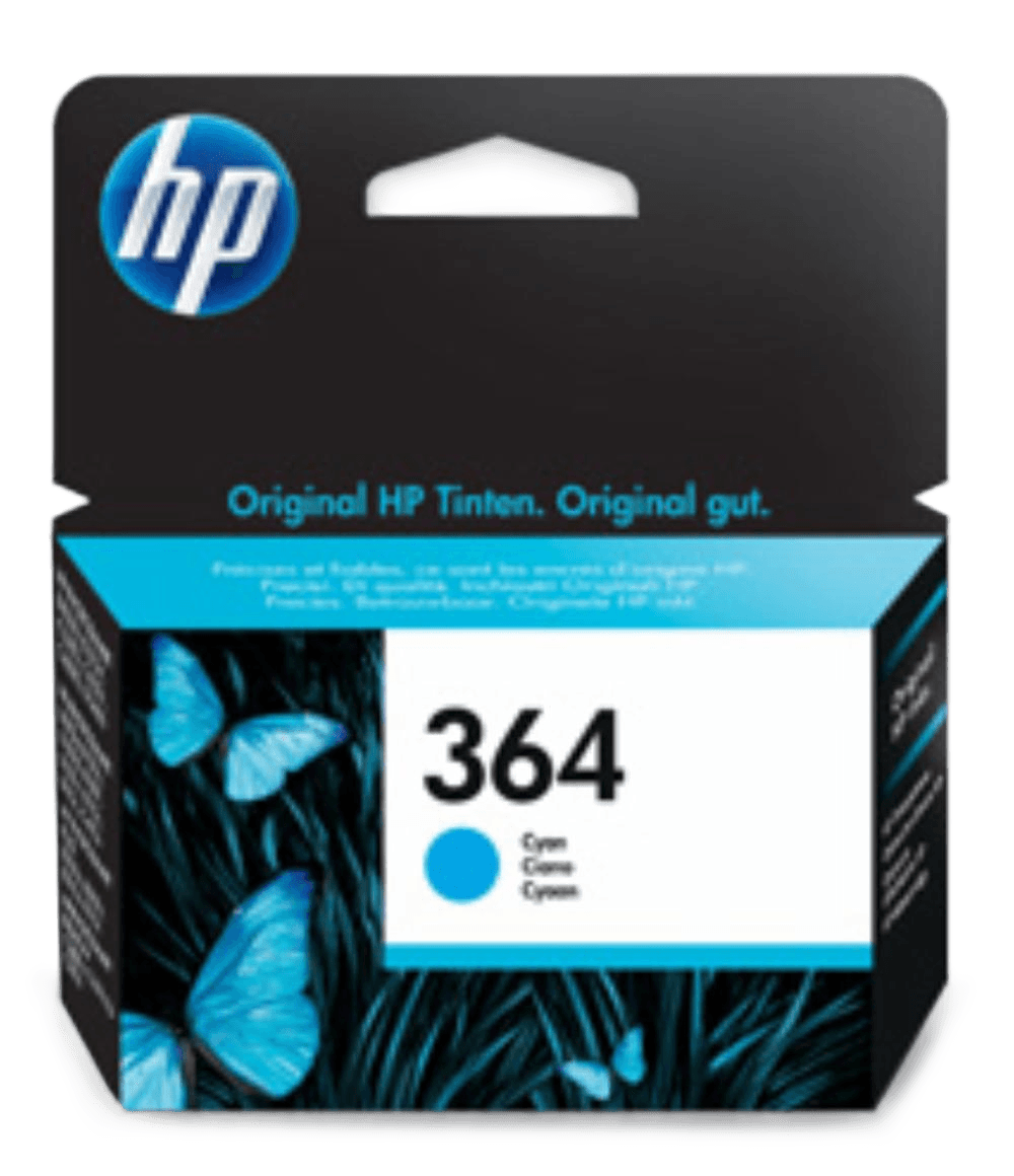 HP No.364 Cyan Ink cartridge PhotoSmart Printers B8550 Pro, C5324, C5380, C6324, C6380, D5460