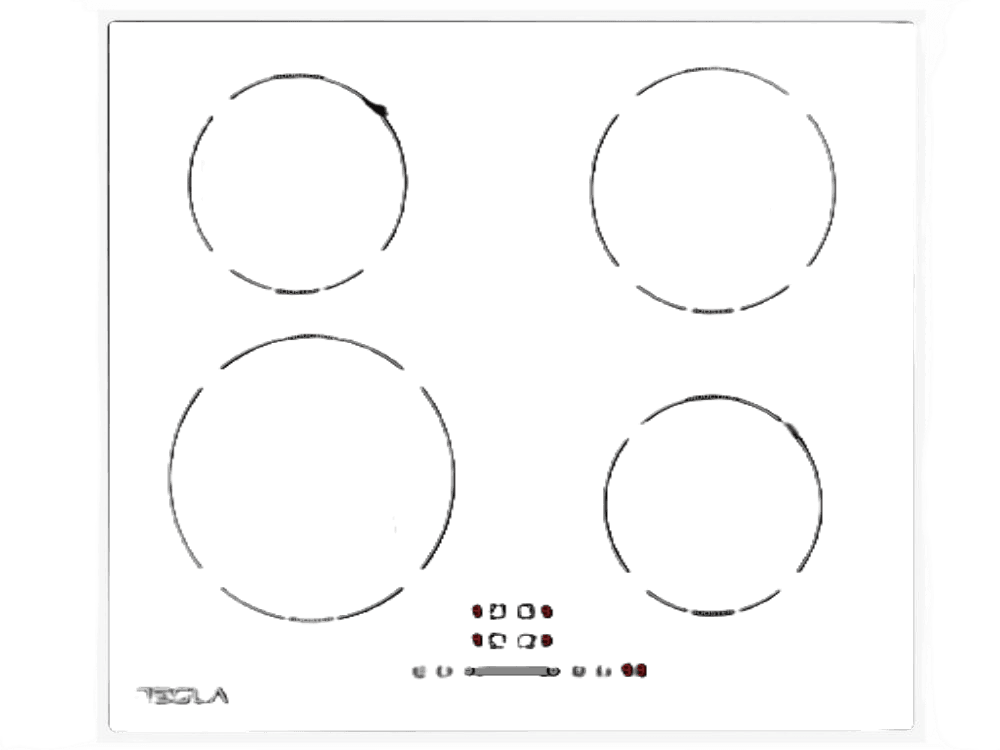 Tesla HI6400TB indukcijska ploča, 4 zone, senzorske komande, 9 nivoa, tajmer, autom. isključivanje