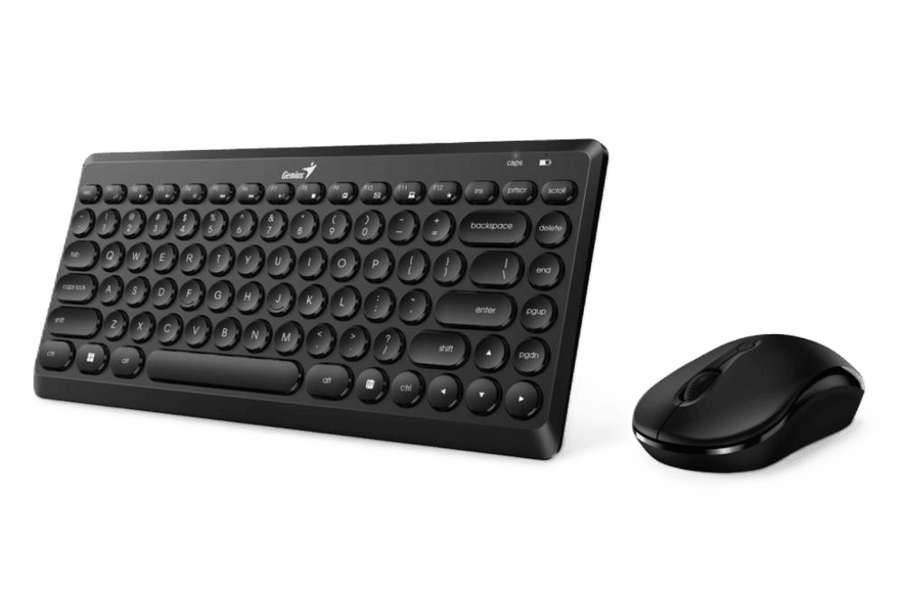 GENIUS LuxeMate Q8000 Wireless Keyboard + Mouse, YU layout, Black
