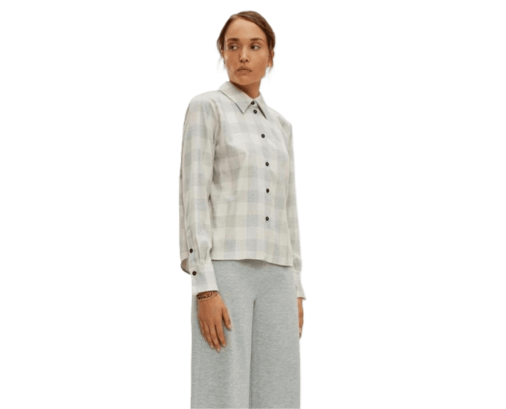 DONYA Hemdbluse aus reiner Baumwolle