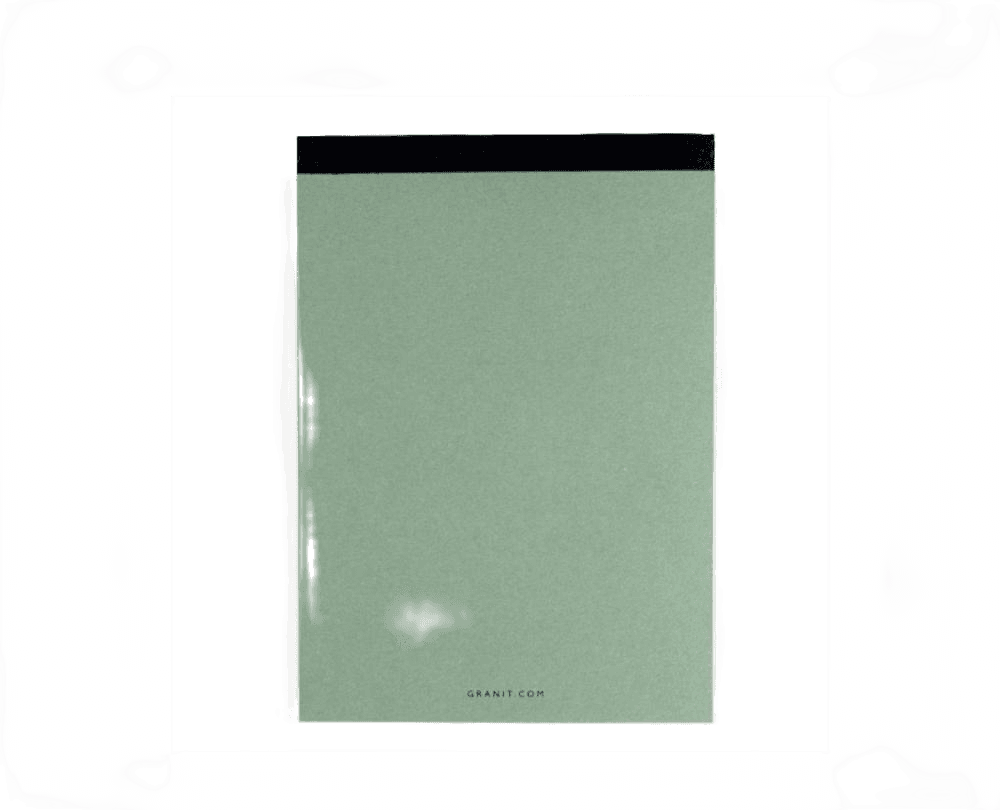 Notebook A4 Unlined Light Green