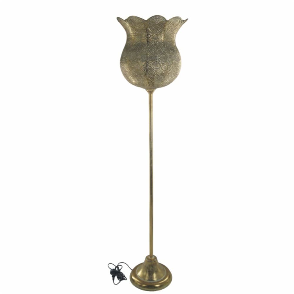 Floor Lamp Home ESPRIT Golden 33 X 33 X 140 CM