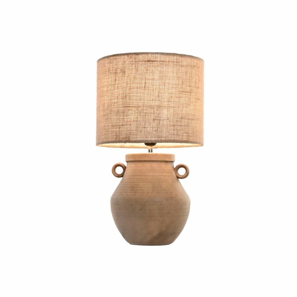 Lamp Shade Home ESPRIT Light brown Jute Metal 40 x 40 x 28 cm (2 Units)