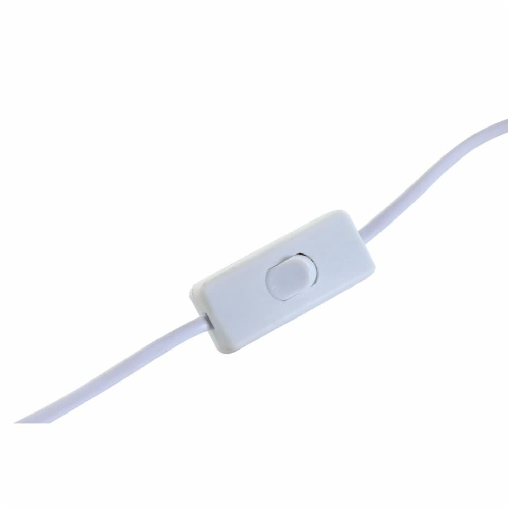 Desk lamp Home ESPRIT White Beige Ceramic Crystal 220 V 20 x 11 x 31 cm (2 Units)