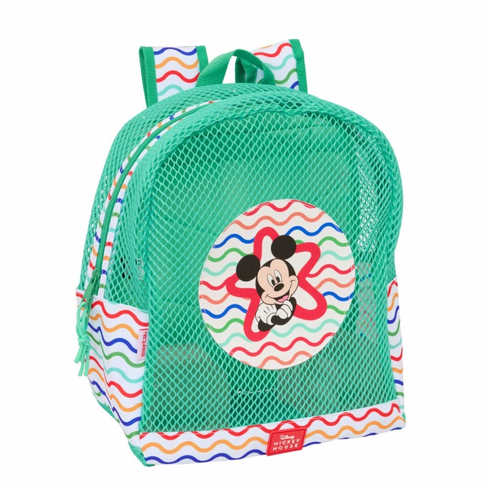 Beach backpack Mickey Mouse Clubhouse Multicolour Mint 30,5 x 24 x 18 cm Children's