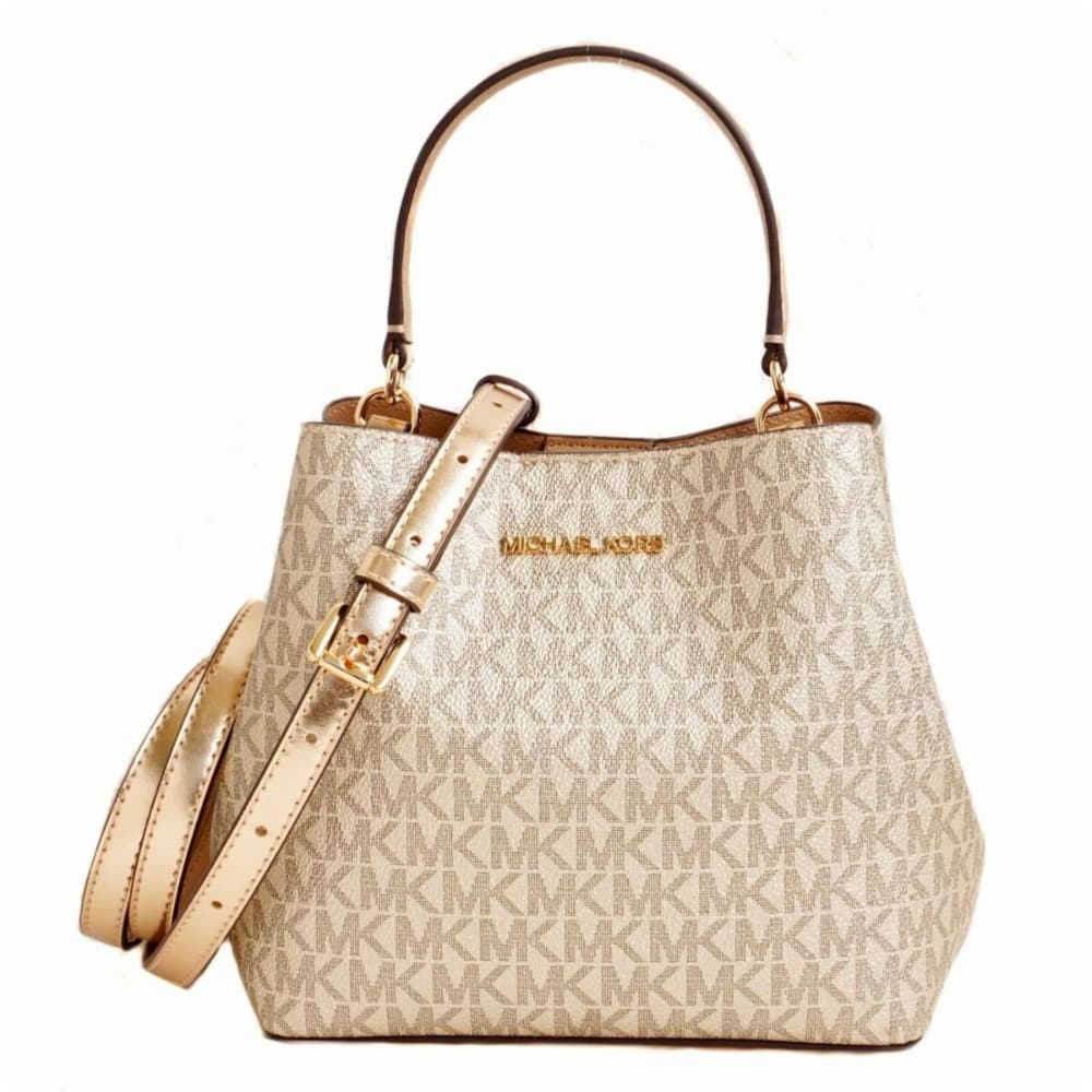 Shoulder Bag Michael Kors PRATT Golden 20 x 17 x 10 cm