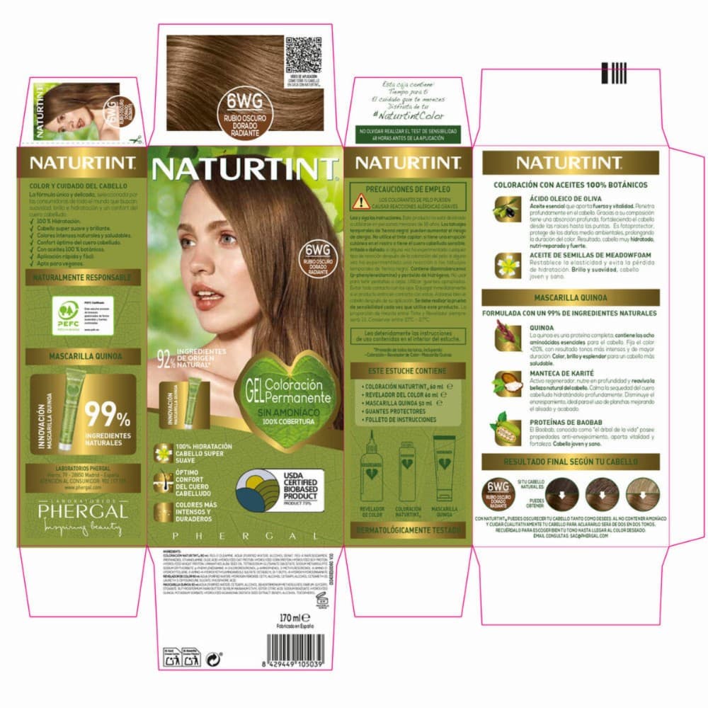 Hair Mask Naturtint NATURTINT COLORACIÓN 170 ml