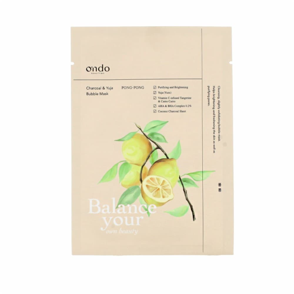 Exfoliating Mask Ondo Beauty 36.5 CHARCOAL & YUJA