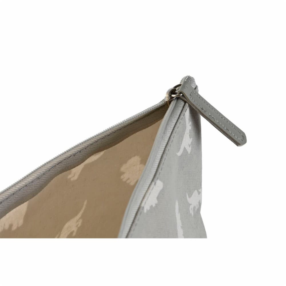 Travel Vanity Case DKD Home Decor White Grey Cotton 33 x 8 x 21 cm (2 Units)