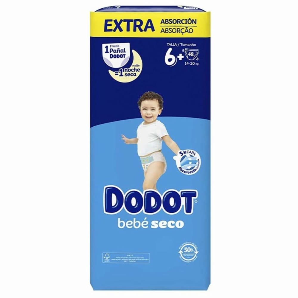 Disposable nappies Dodot Etapas Extra 6 (48 Units)