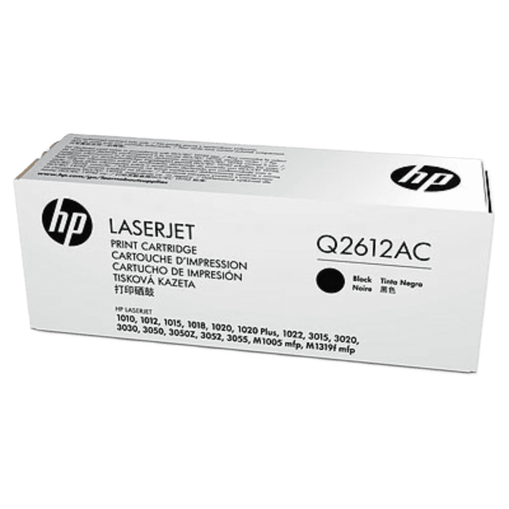 HP PPU No. 12A Black LaserJet Toner Cartridge 1020/1022/3015