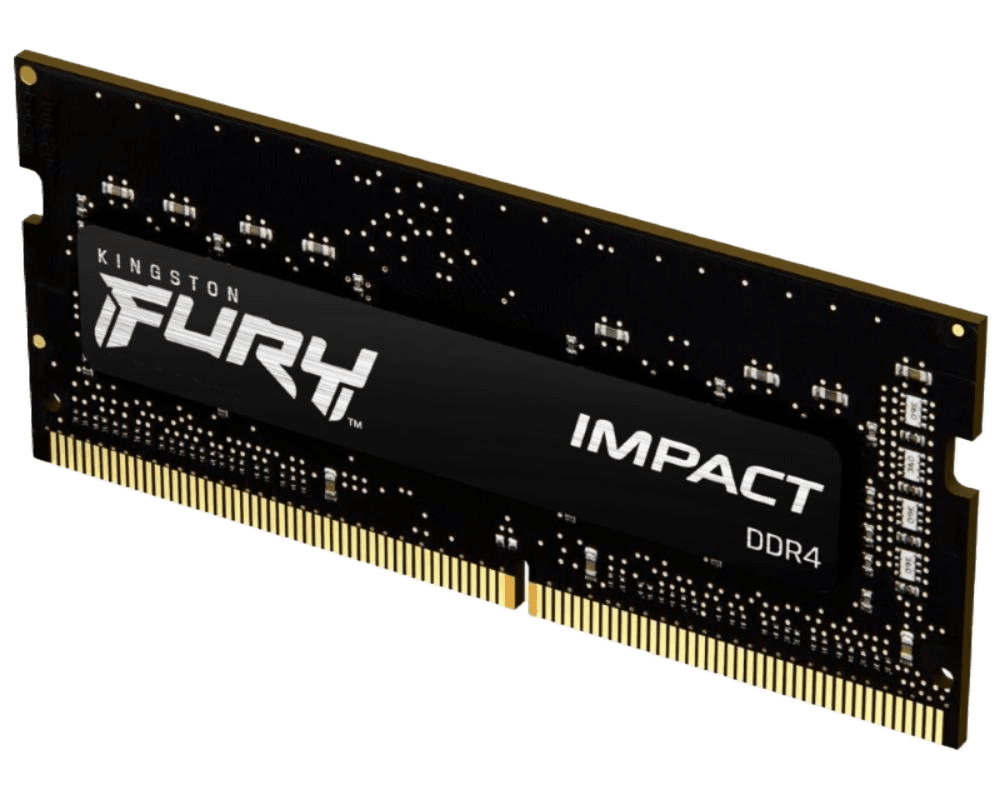 KINGSTON SODIMM FURY Impact 8GB 3200MHz DDR4 Black, CL20, 260-Pin, Notebook