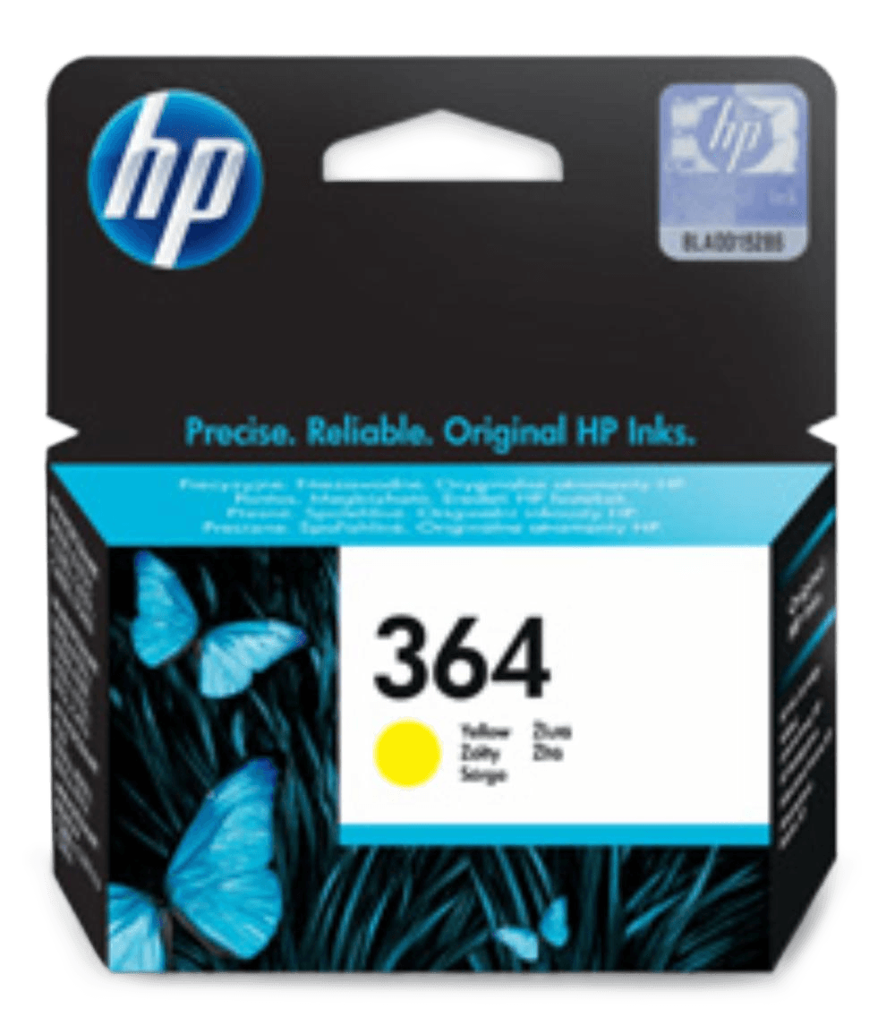HP No.364 Yellow  PhotoSmart Printers B8550 Pro, C5324, C5380, C6324, C6380, D5460