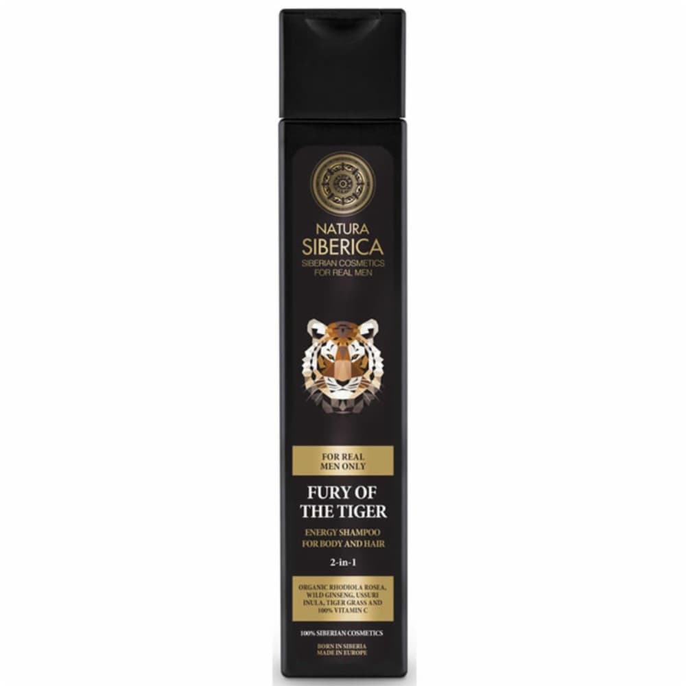 Natura Fury Of The Tiger Energy Shampoo For Body And Hair 2 In 1 250ml