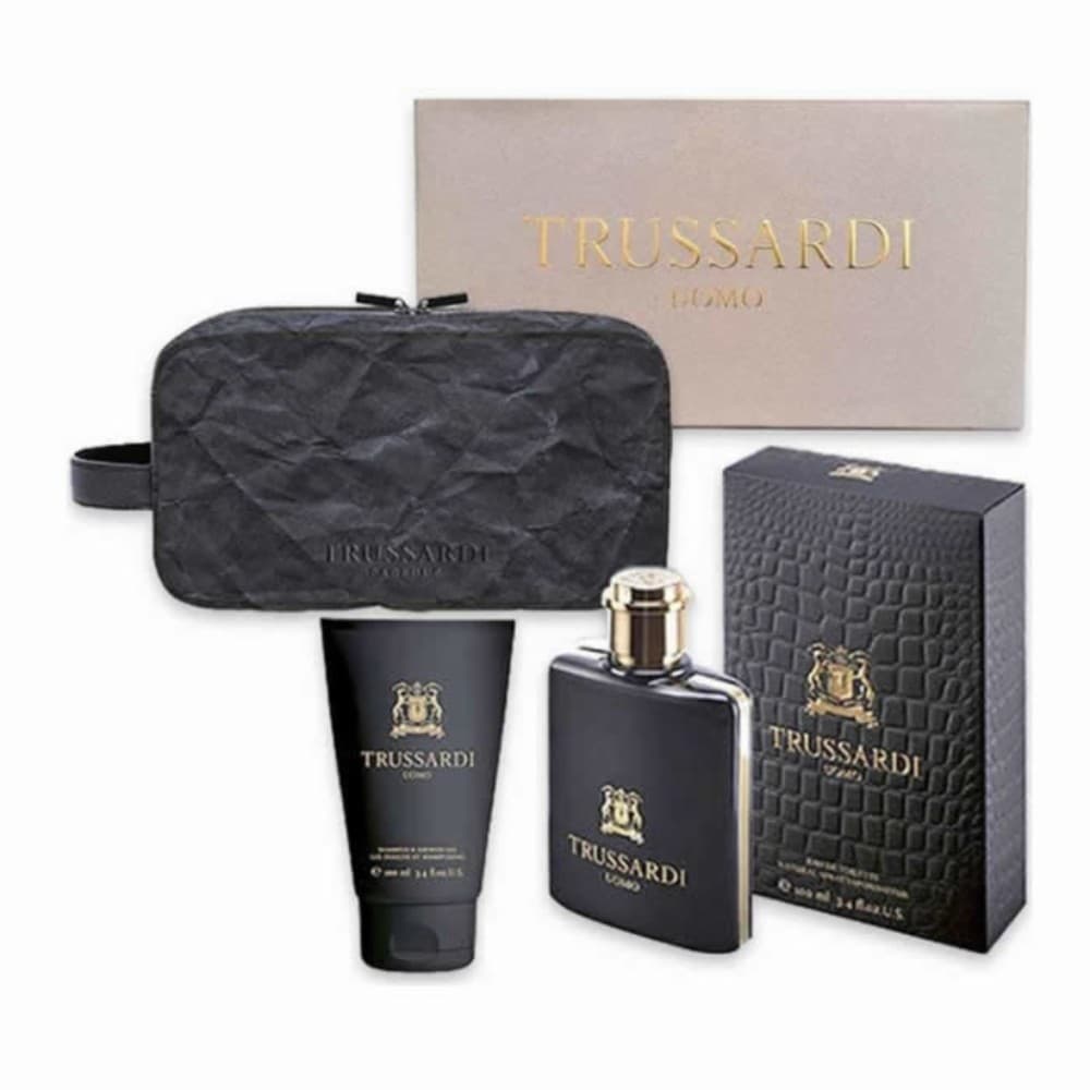 Trussardi Uomo Eau De Toilette Spray 100ml Set 3 Artikel