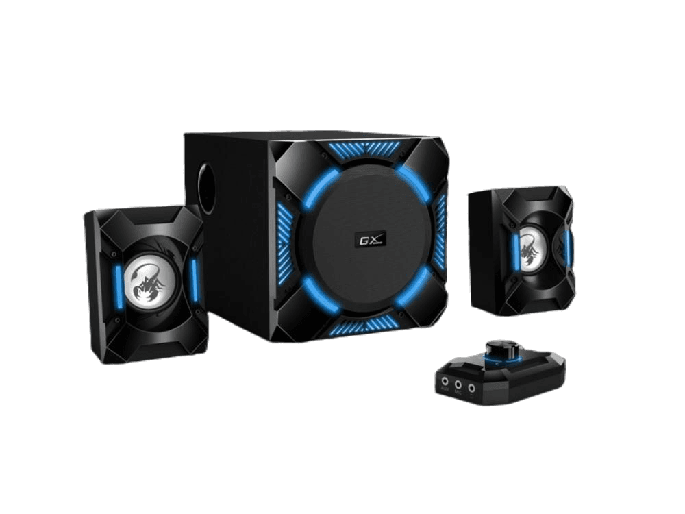 GENIUS SW-G2.1 1200 2.1 Gaming Speaker System, Total power output 36 W, RCA / 3.5 mm, 1.5 m